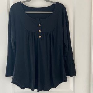 Amazon black long sleeve shirt - size L